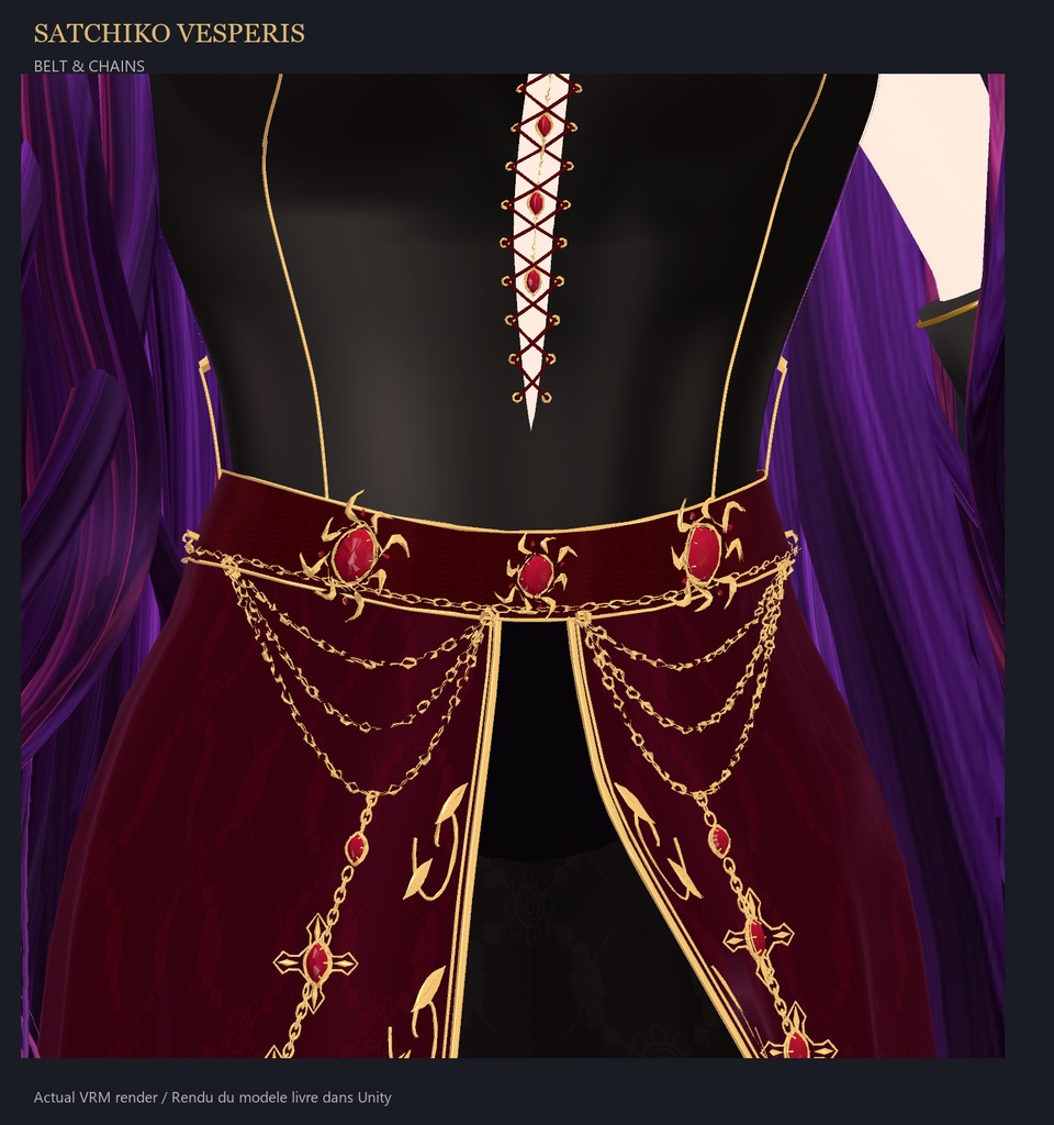 【VRM】Satchiko Vesperis|魔界の女王・Demon Queen 3D Avatar