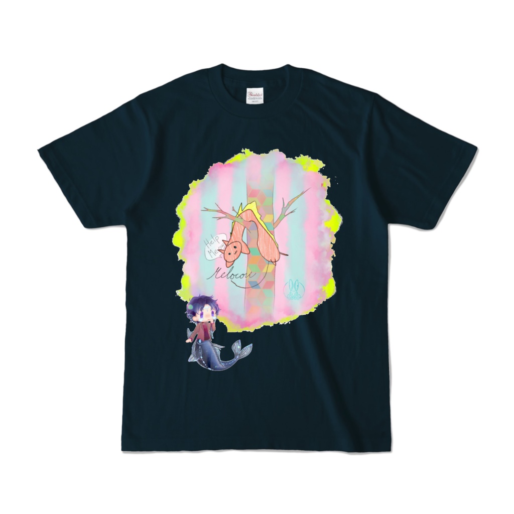 メロ猫の惨劇 Tシャツ紺