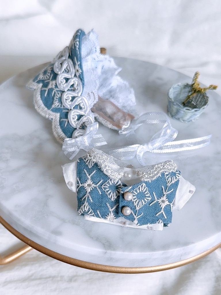 刺繍デニムのセット