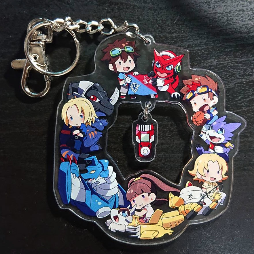 デジモンアニメシリーズ リースのアクリルキーホルダー