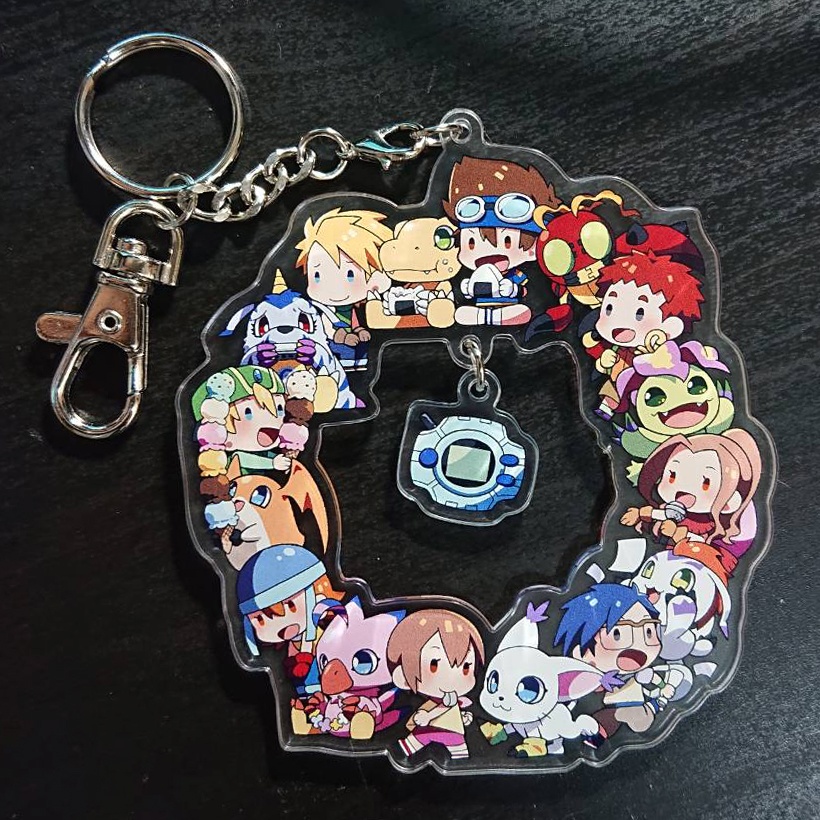 デジモンアニメシリーズ リースのアクリルキーホルダー