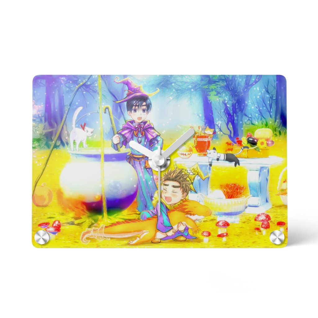 魔法使いのアクリル時計