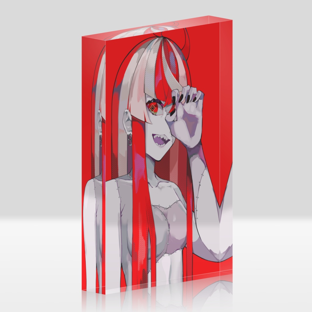 【Unofficial/非公式】Kureiji Ollie/クレイジーオリー Acrylic Block - 100x148mm - Clear/アクリルブロック 100×148mm