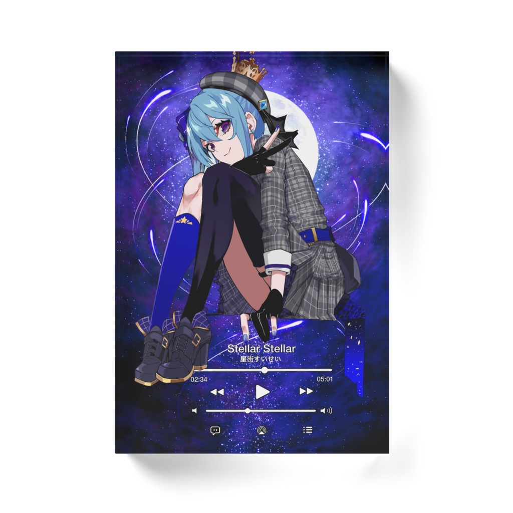 【Unofficial /非公式】Hololive/ホロライブ Hoshimachi Suisei/星街すいせい Acrylic block/アクリルブロック