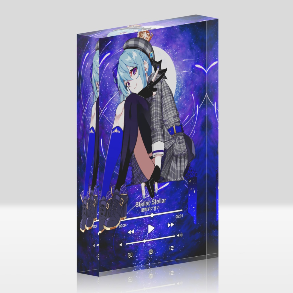 【Unofficial /非公式】Hololive/ホロライブ　Hoshimachi Suisei/星街すいせい　Acrylic block/アクリルブロック