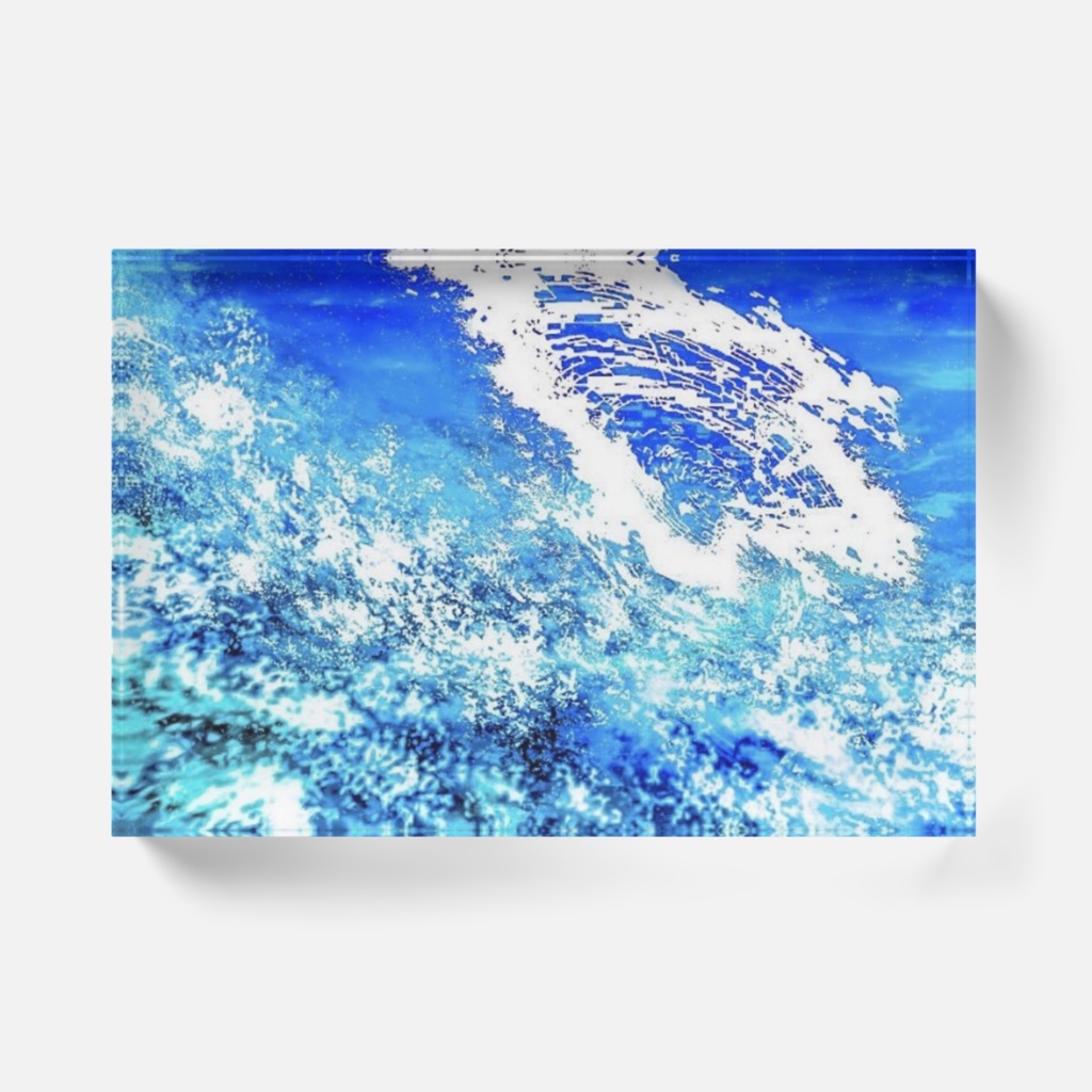 観測:電子渦 アクリルブロック