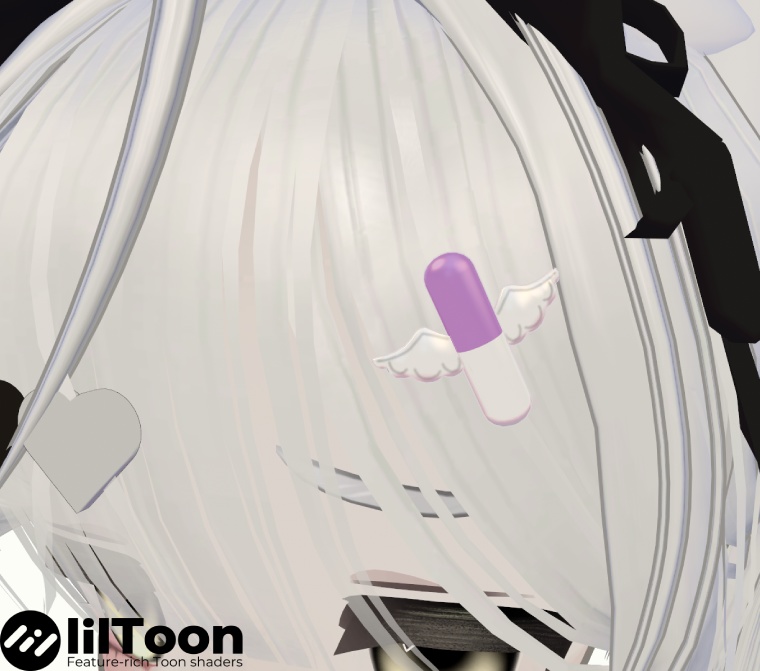 【VRChat】おくすりヘアピン【Free】