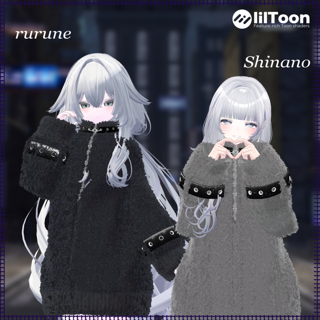 【7アバター対応】FUR_OUTER【VRChat想定・MA対応】【+Head対応】