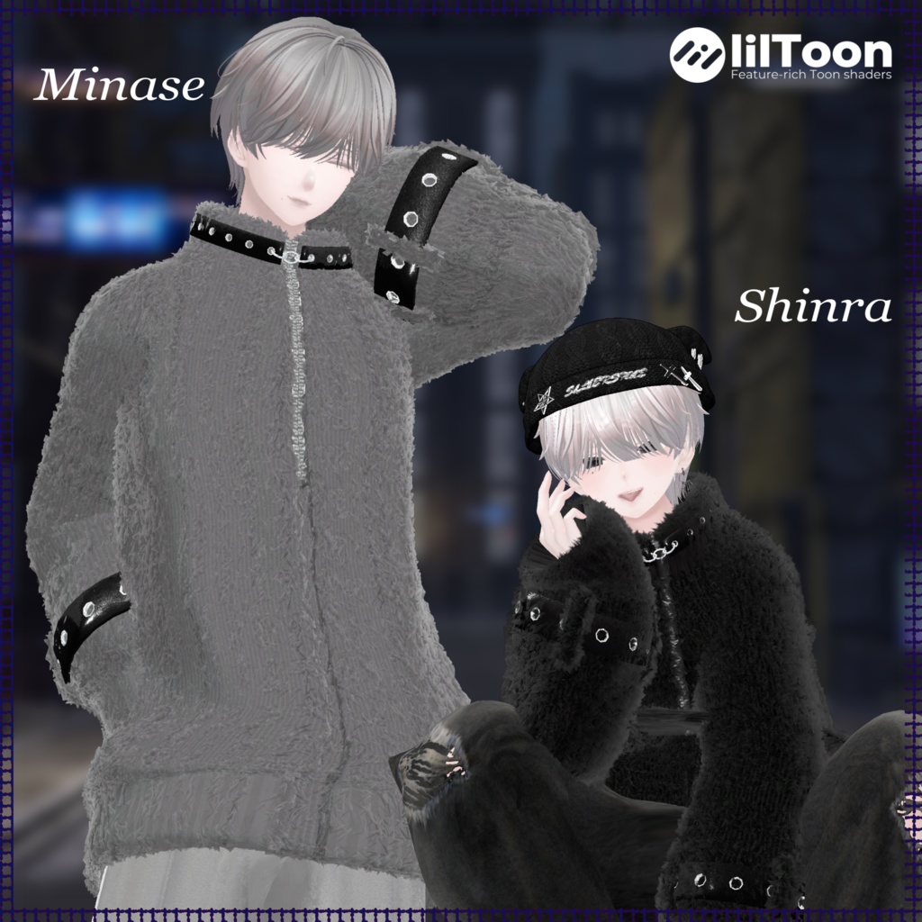 【7アバター対応】FUR_OUTER【VRChat想定・MA対応】【+Head対応】
