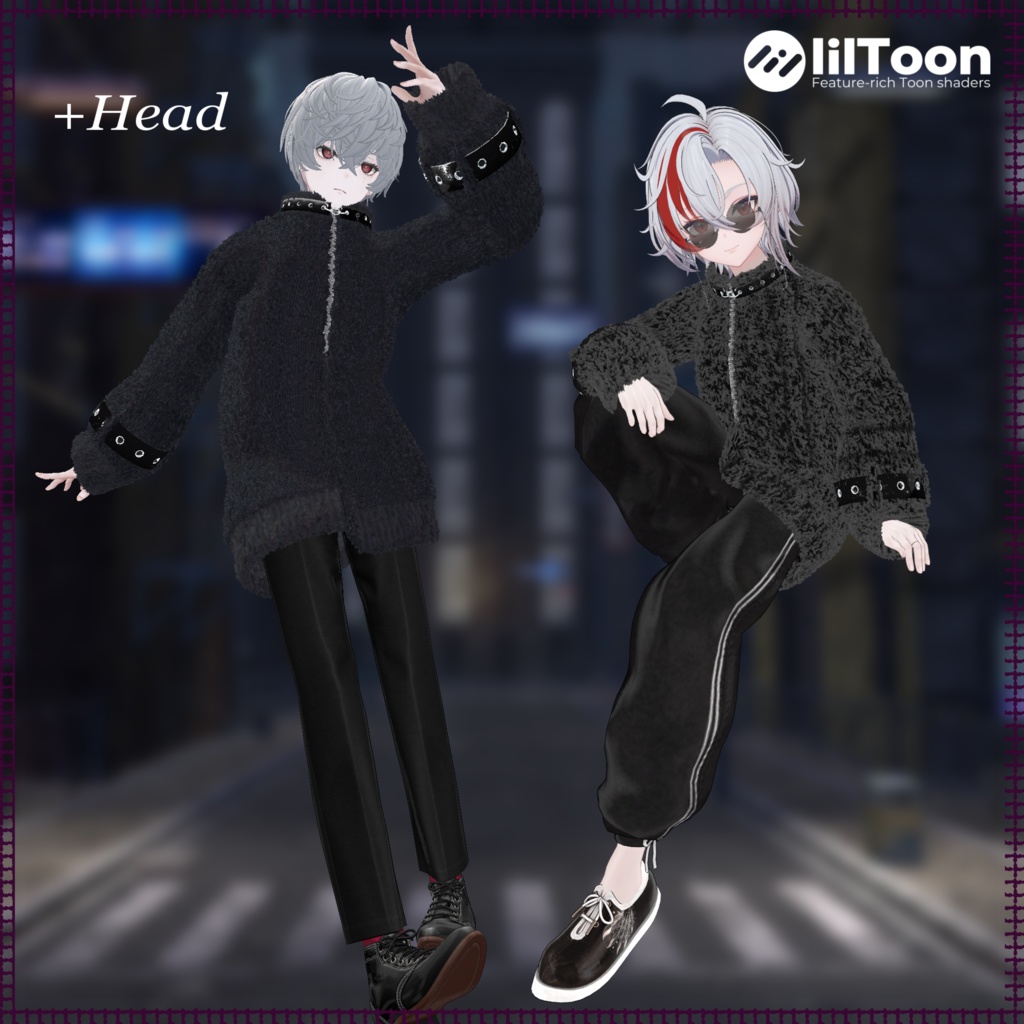 【7アバター対応】FUR_OUTER【VRChat想定・MA対応】【+Head対応】