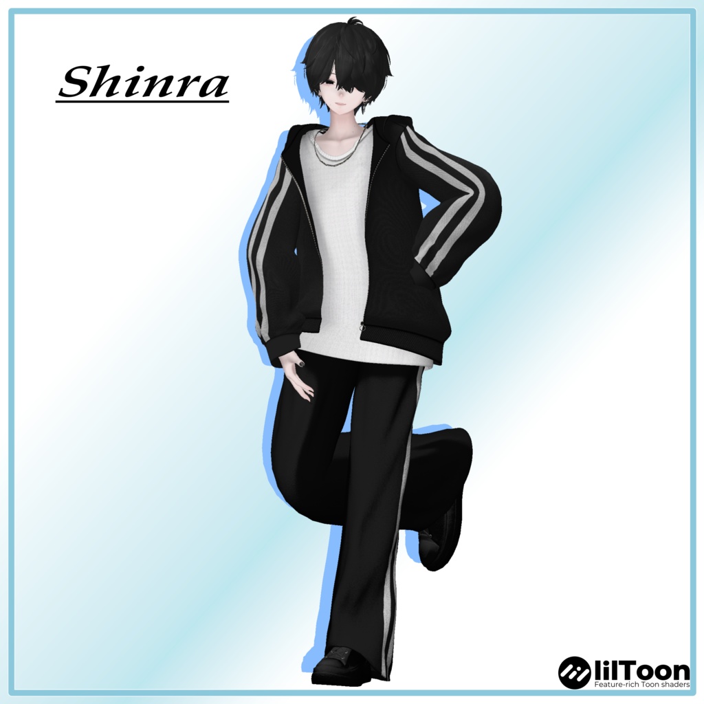 【6アバター対応】Monoline Track Set【VRChat想定・MA対応】