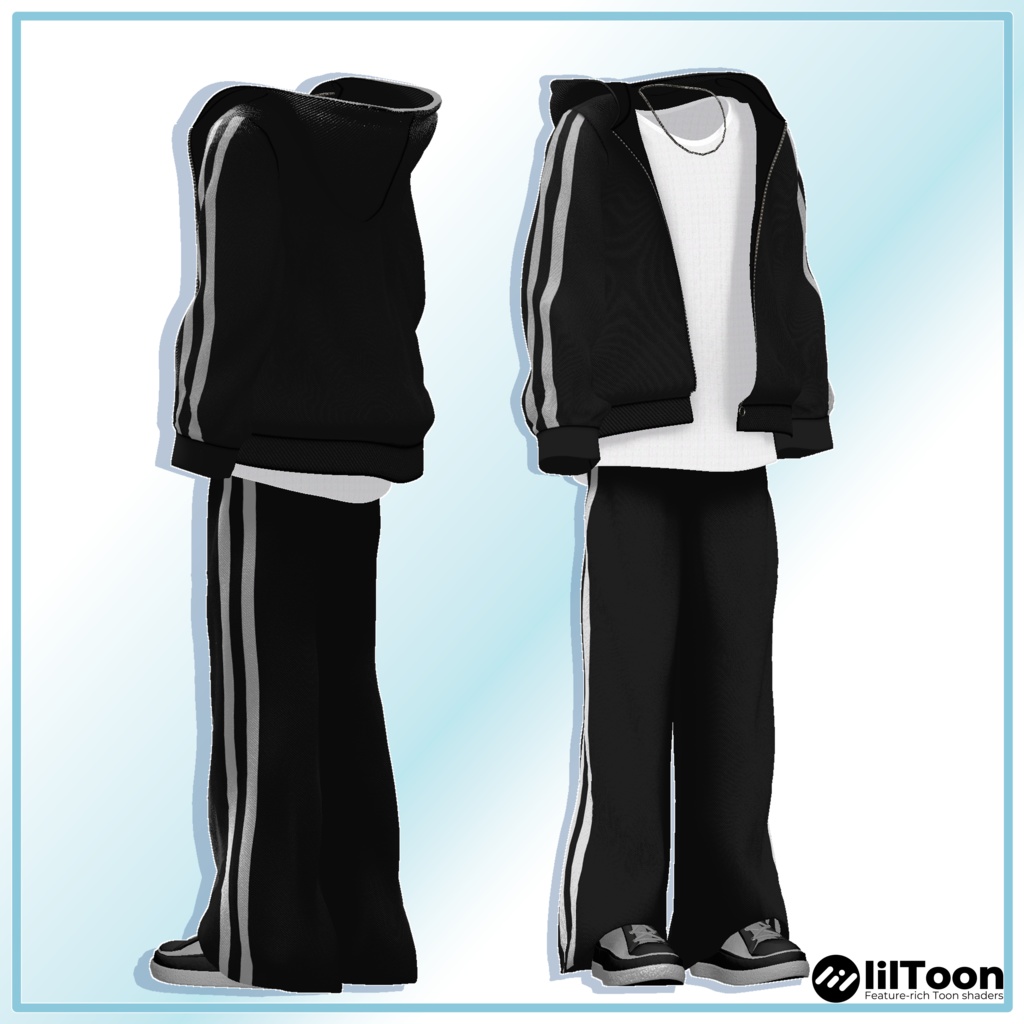 【6アバター対応】Monoline Track Set【VRChat想定・MA対応】