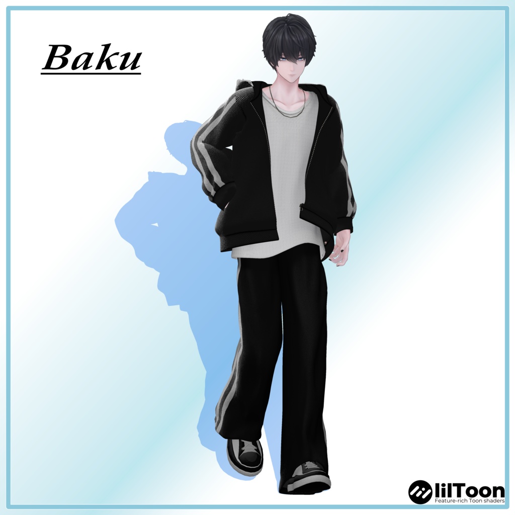 【9アバター対応】Monoline Track Set【VRChat想定・MA対応】