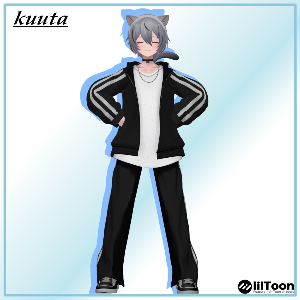 【6アバター対応】Monoline Track Set【VRChat想定・MA対応】