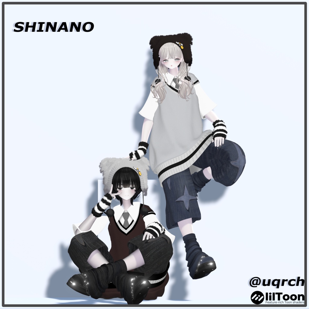 【11アバター対応】FLATPUNK【VRChat想定・MA対応】