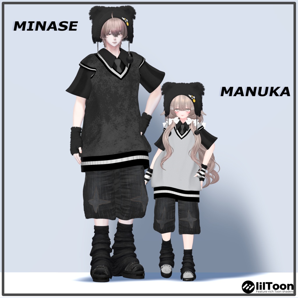 【11アバター対応】FLATPUNK【VRChat想定・MA対応】