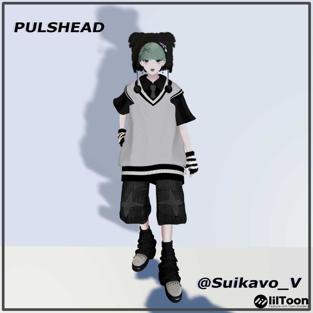 【11アバター対応】FLATPUNK【VRChat想定・MA対応】