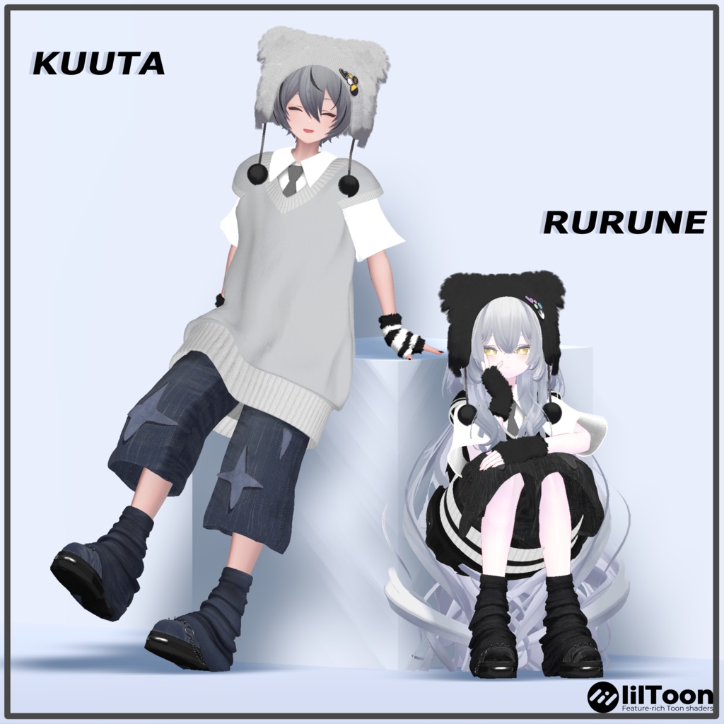 【11アバター対応】FLATPUNK【VRChat想定・MA対応】