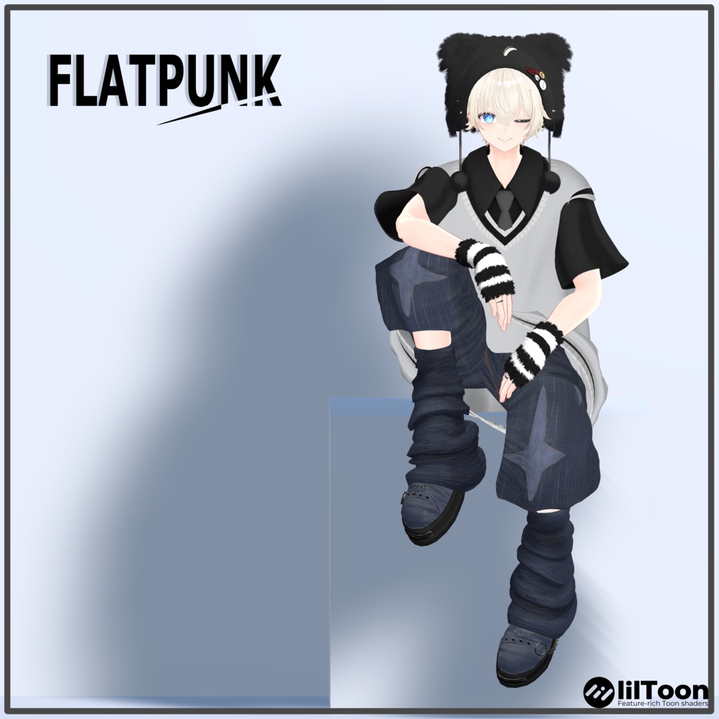 【11アバター対応】FLATPUNK【VRChat想定・MA対応】