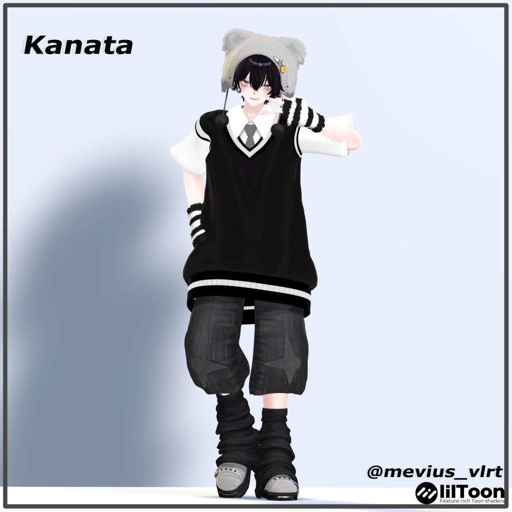 【11アバター対応】FLATPUNK【VRChat想定・MA対応】