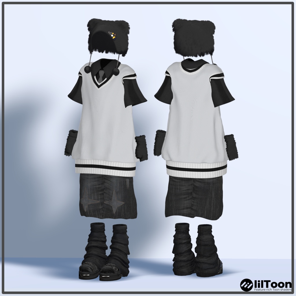 【11アバター対応】FLATPUNK【VRChat想定・MA対応】