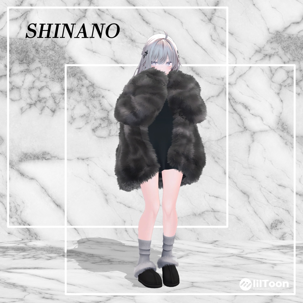 【14アバター対応】Unisex Oversize Fur Outfit【VRChat想定・MA対応】
