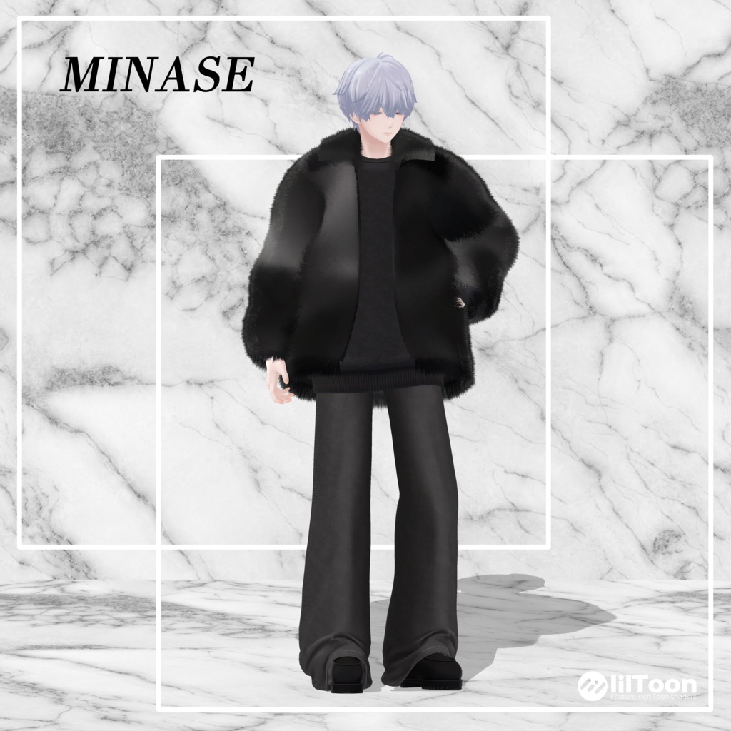 【14アバター対応】Unisex Oversize Fur Outfit【VRChat想定・MA対応】
