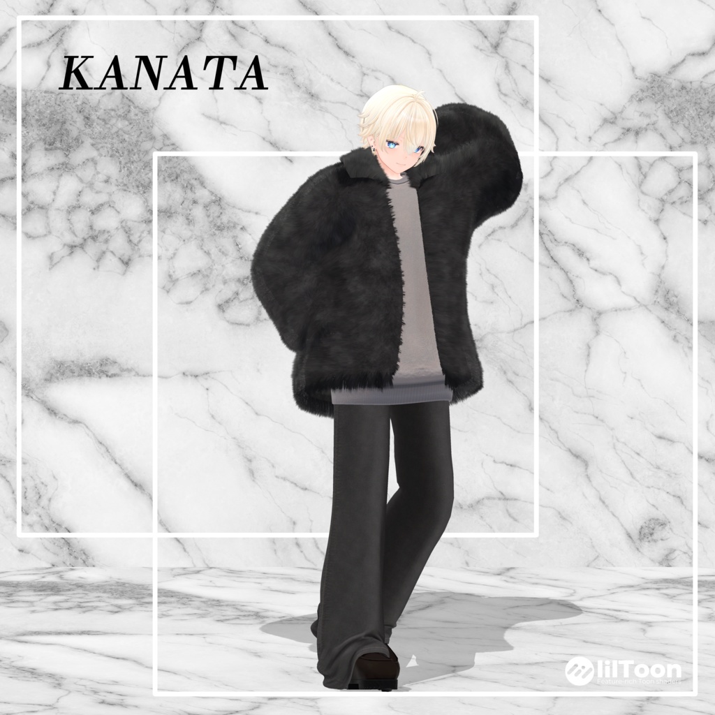 【14アバター対応】Unisex Oversize Fur Outfit【VRChat想定・MA対応】