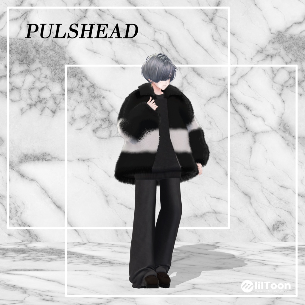 【14アバター対応】Unisex Oversize Fur Outfit【VRChat想定・MA対応】