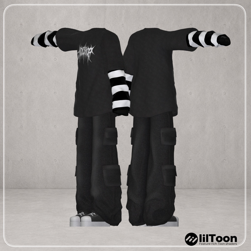 【9アバター対応】Loose Pocket Fit (men's)【VRChat想定・MA対応】