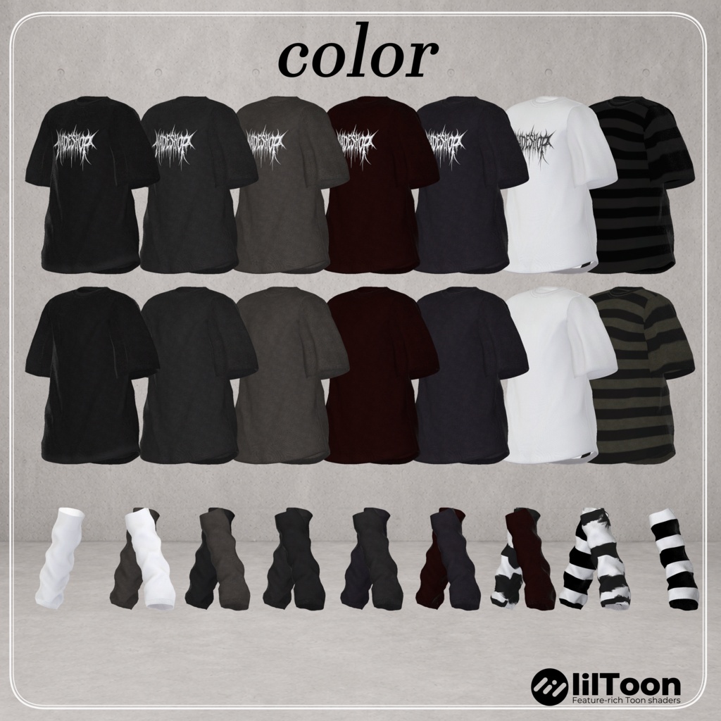 【9アバター対応】Loose Pocket Fit (men's)【VRChat想定・MA対応】