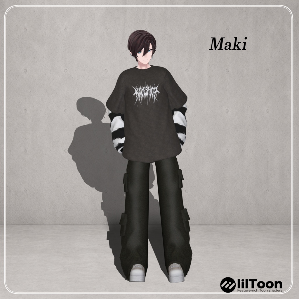 【9アバター対応】Loose Pocket Fit (men's)【VRChat想定・MA対応】