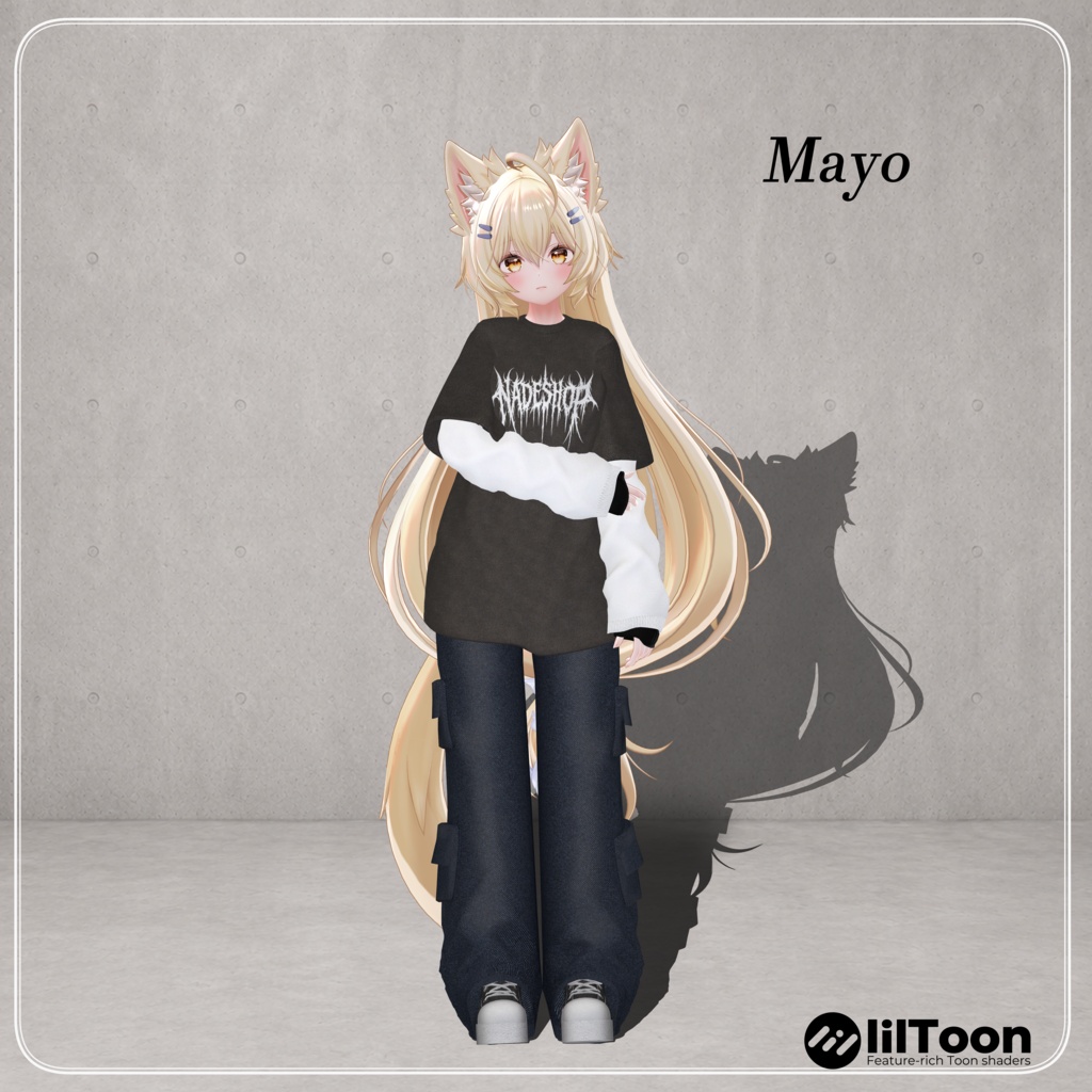 【9アバター対応】Loose Pocket Fit (lady's)【VRChat想定・MA対応】
