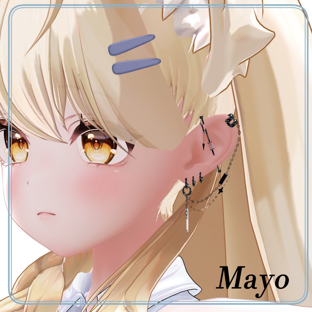 【フォロワー2000人記念】2Knot Earrings【12avatar対応】