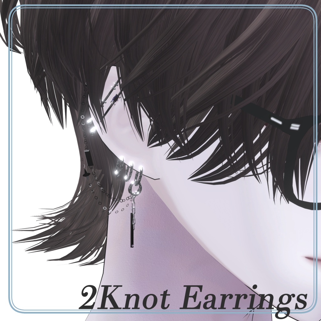 【フォロワー2000人記念】2Knot Earrings【12avatar対応】