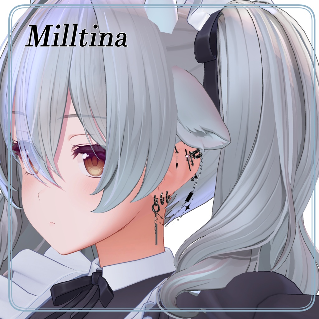 【フォロワー2000人記念】2Knot Earrings【12avatar対応】