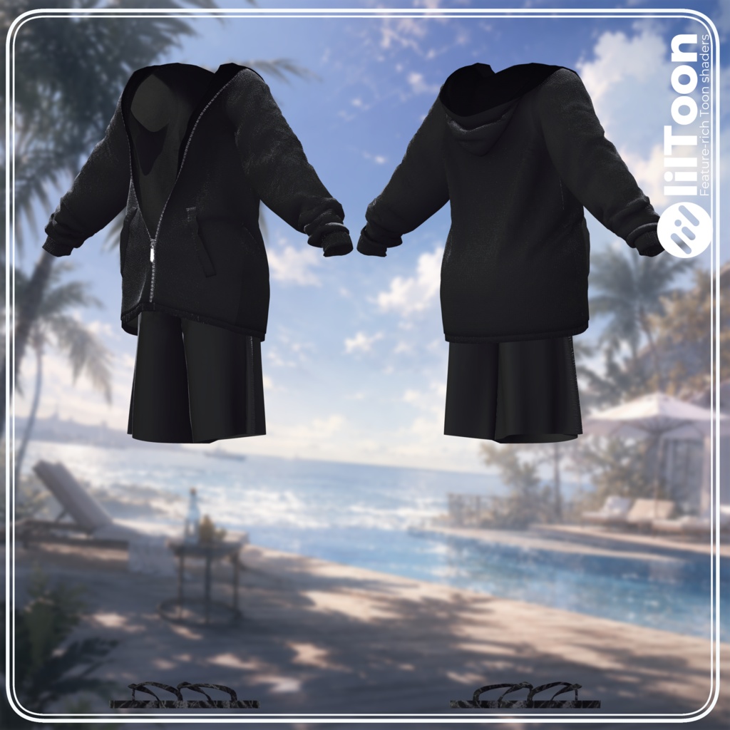 【17アバター対応】After Swim【VRChat想定・MA対応】