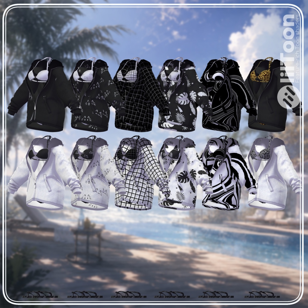 【17アバター対応】After Swim【VRChat想定・MA対応】