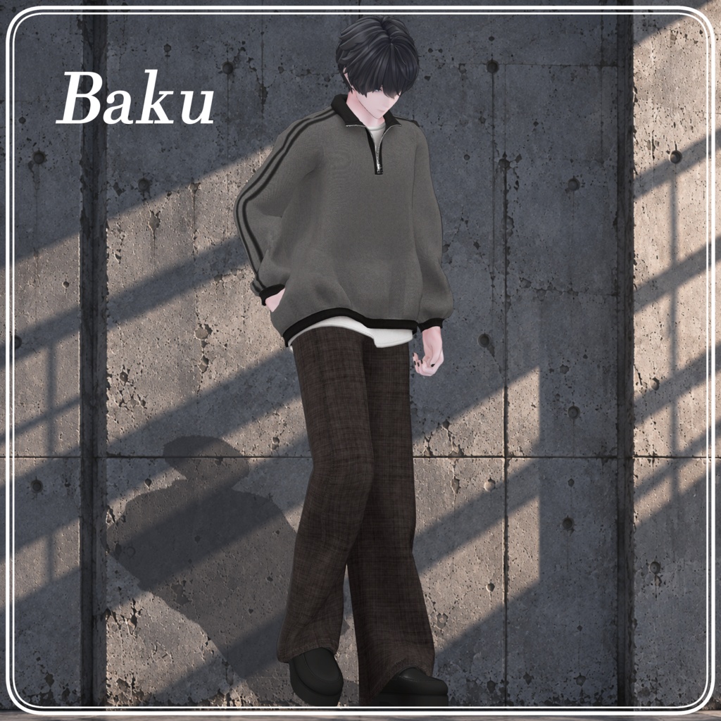 【18アバター対応】Mellow Zip wear【VRChat想定・MA対応】
