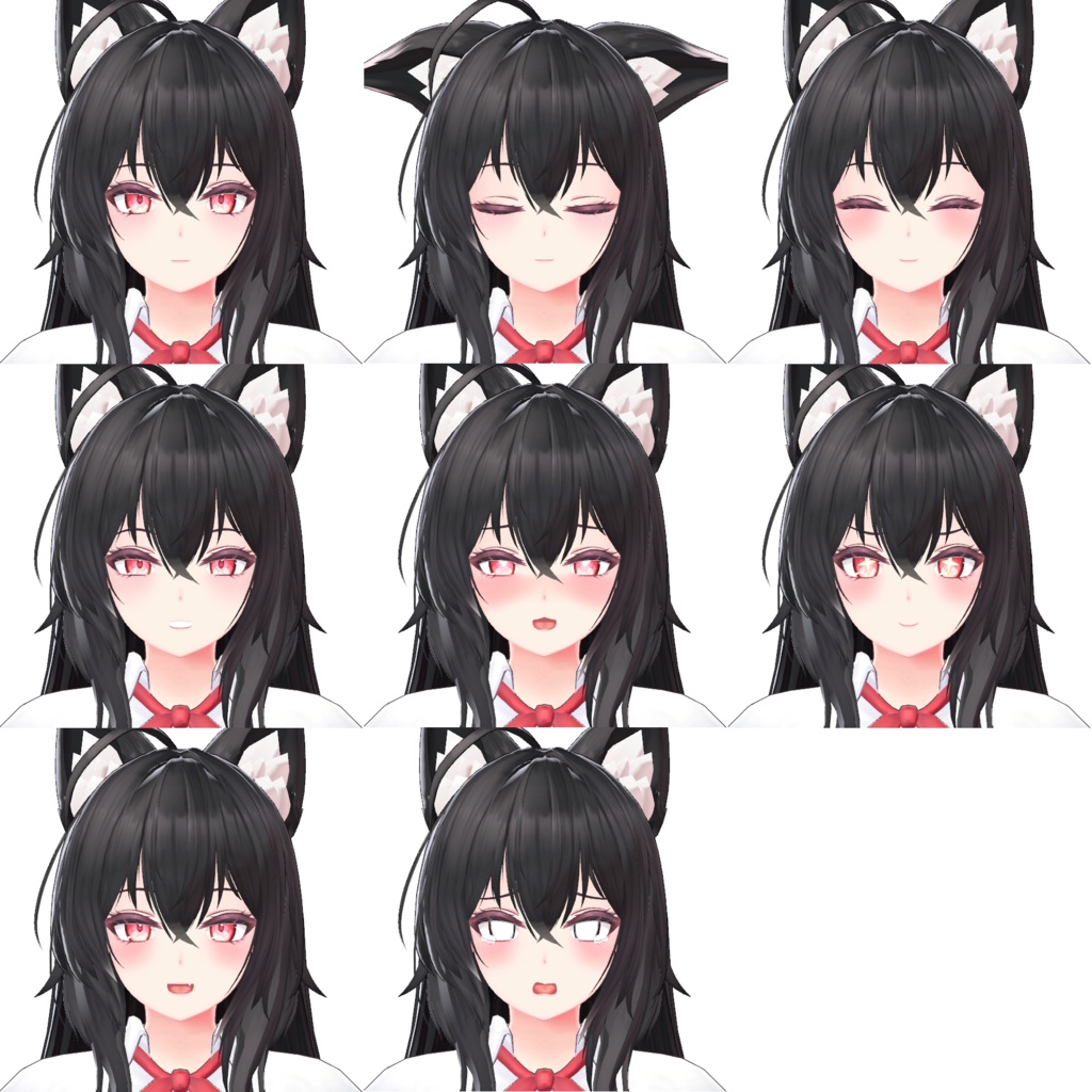 オリジナル3Dモデル『アカネ』 ver 1.01