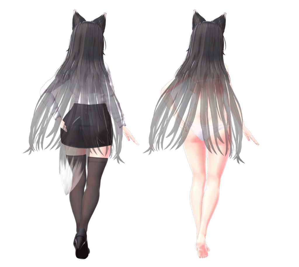 オリジナル3Dモデル『アカネ』 ver 1.01