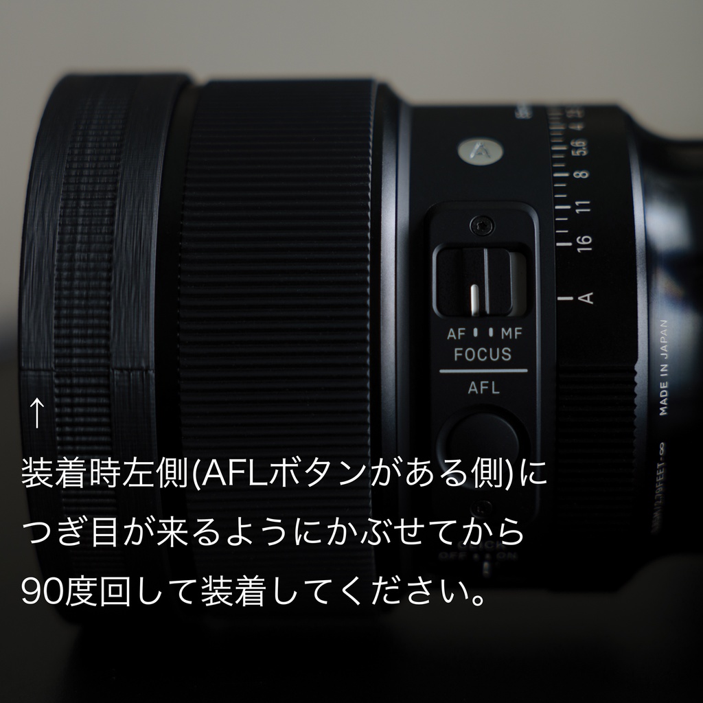 ミニマムレンズフード MIN-LH 85F14DN