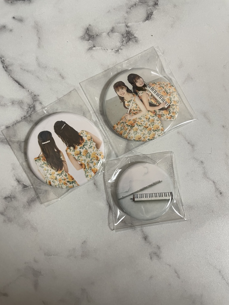 しきさいず缶バッチ2種、マグネット