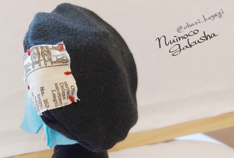 【14cm】英字タグ付きベレー帽