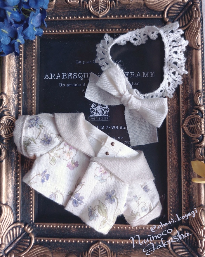 【14cm/16cm兼用】春スミレのセーラーセット