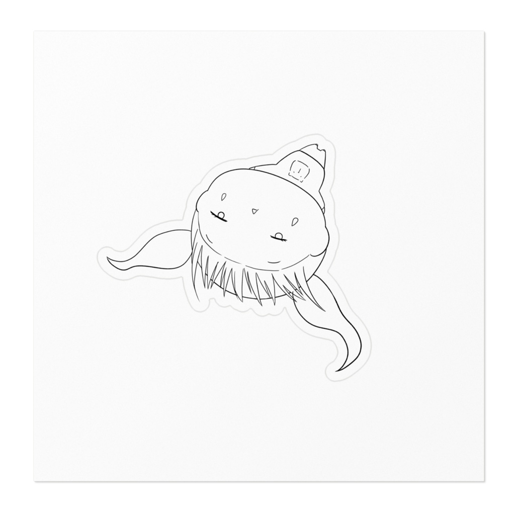 虚ねむステッカー。