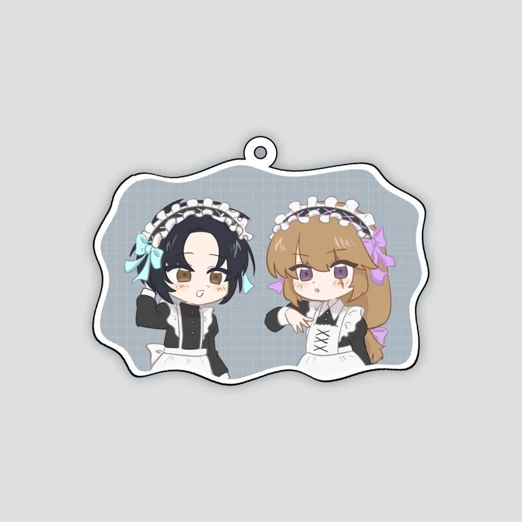 アクリルキーホルダー(メイド二人)
