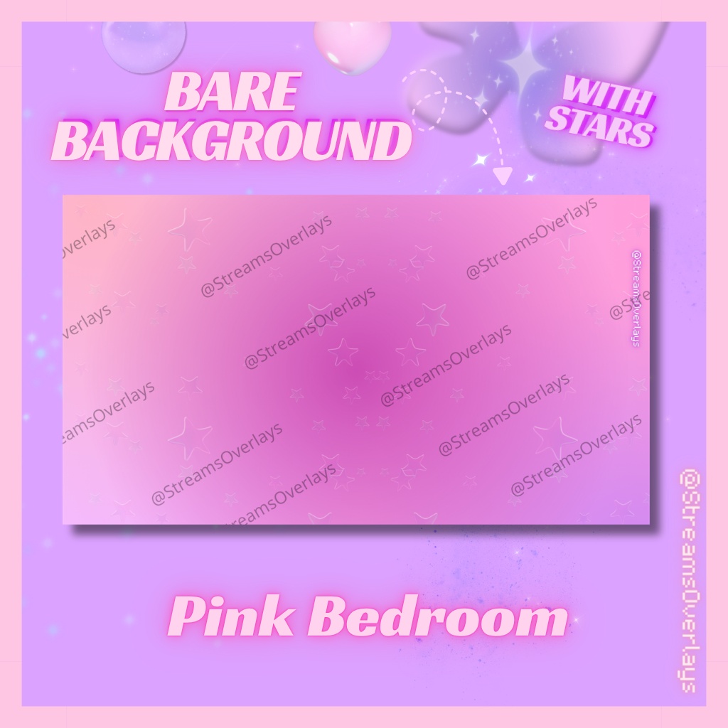 FREE 2D Vtubing Streaming Pink bedroom backgrounds
