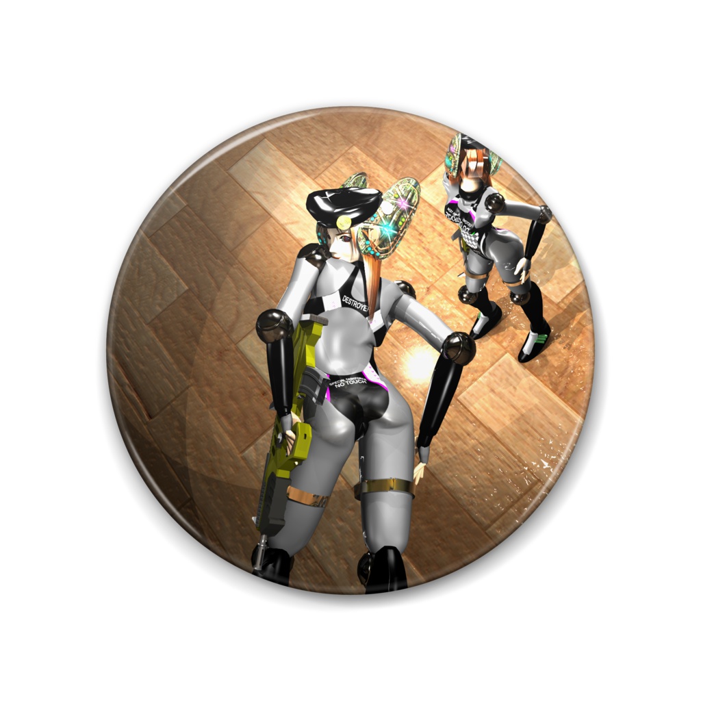 香椎1尉缶バッジ88粍