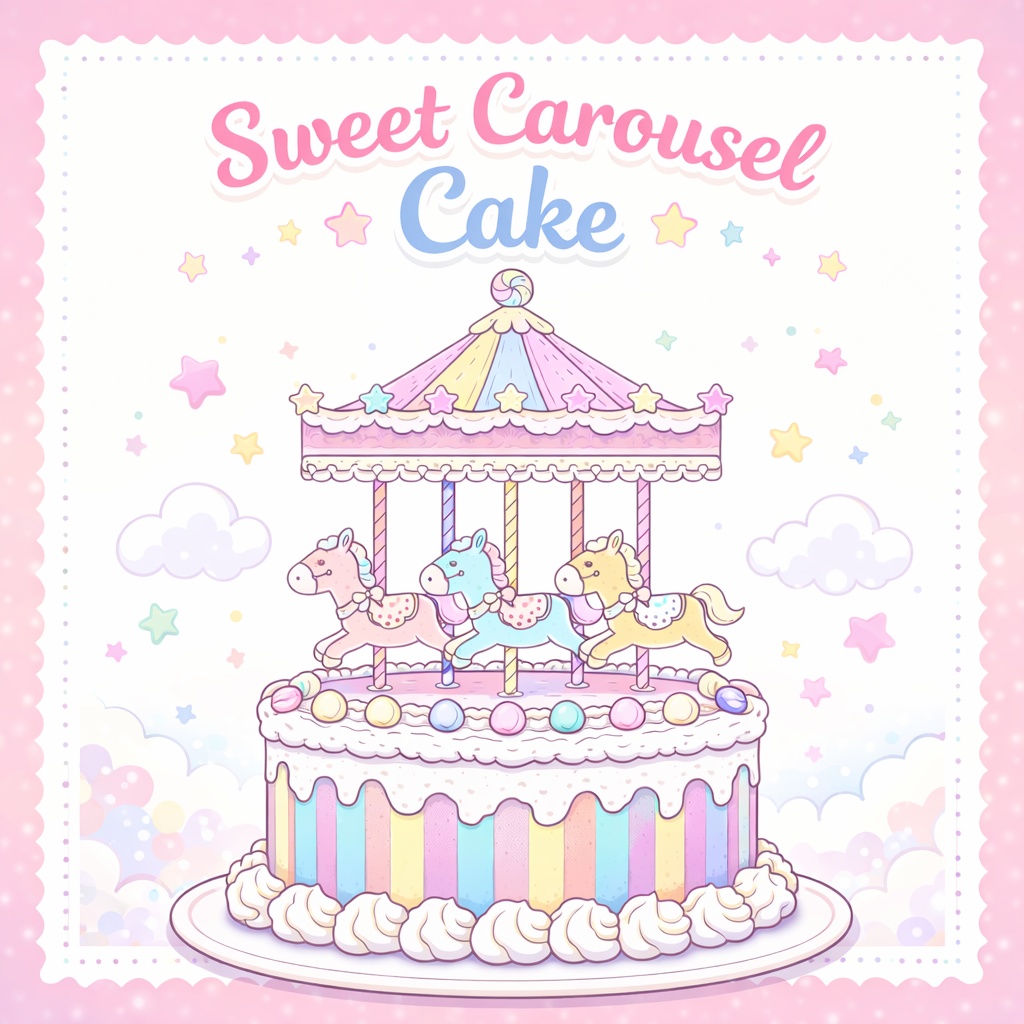 メリーゴーランドケーキ